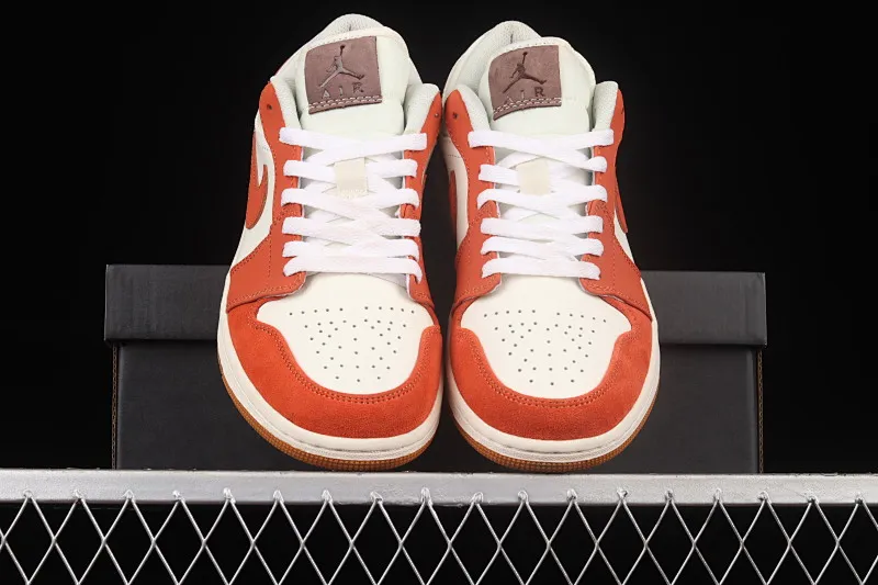 All categories Air Jordan Jordan series basketball shoes Air Jordan 1 Low Air Jordan AJ1 Low AJ1 Joe 1 white orange yellow color low-top cultural leisure sports basketball shoes CV3545-102
